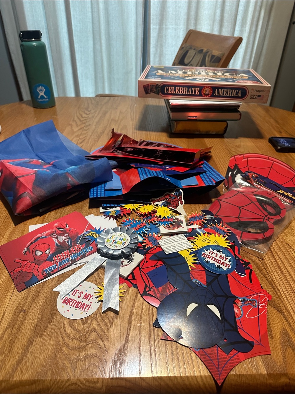 Spiderman Blue and Red Birthday Party Decorations Set